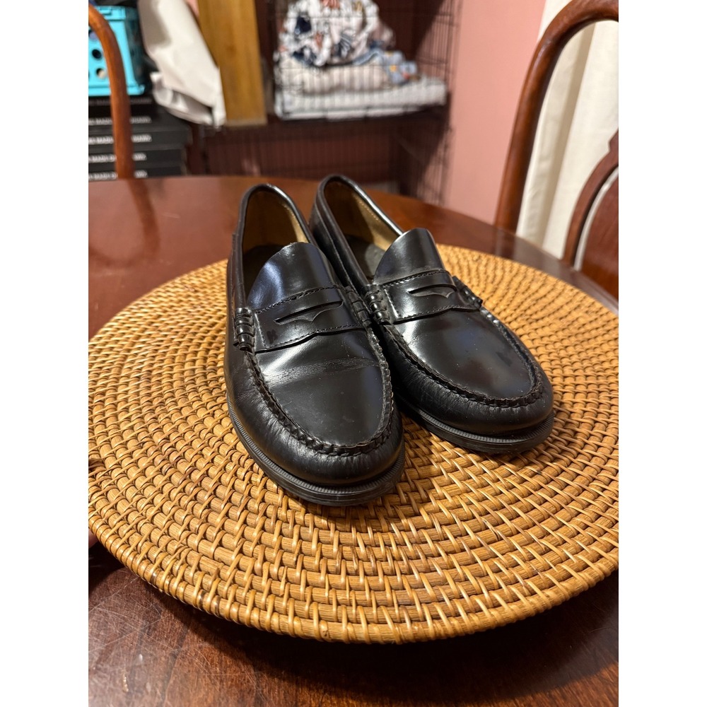 Sebago Classic Dan Black Leather Penny Loafers Womens 8.5 W Wide 25042522 - Picture 10 of 10